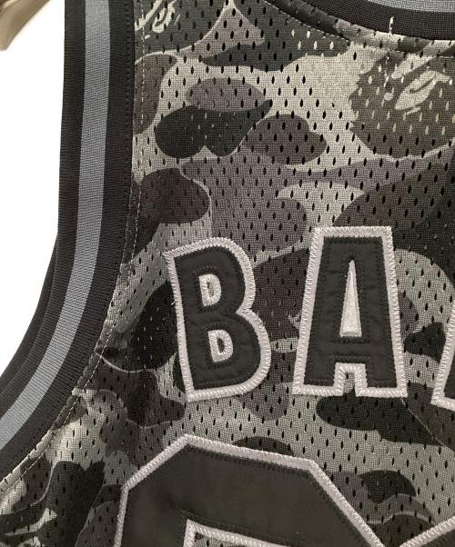 A BATHING APE（アベイシングエイプ）A BATHING APE (アベイシングエイプ) ユニフォーム グレー×ブラック サイズ:Lの古着・服飾アイテム