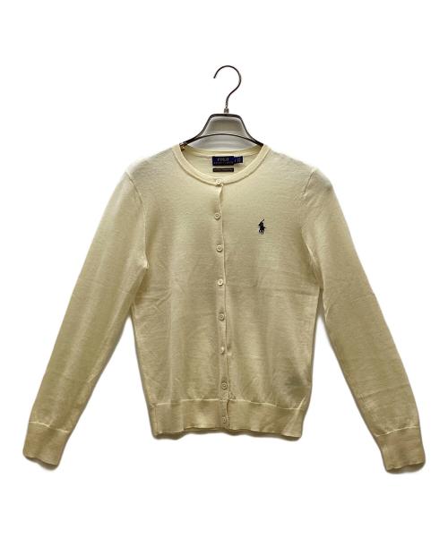 POLO RALPH LAUREN（ポロ・ラルフローレン）POLO RALPH LAUREN (ポロ・ラルフローレン) 薄手カーディガン ベージュ サイズ:Sの古着・服飾アイテム
