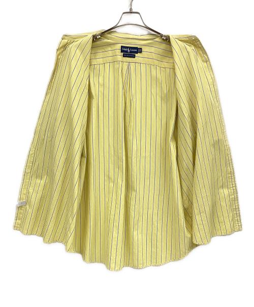 RALPH LAUREN（ラルフローレン）RALPH LAUREN (ラルフローレン) 半袖シャツ イエロー×ネイビー サイズ:２Xの古着・服飾アイテム