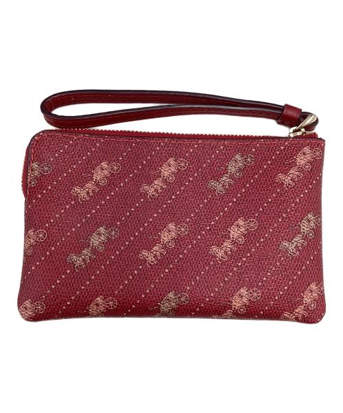 COACH（コーチ）COACH (コーチ) コーチポーチC4466　 レッドの古着・服飾アイテム
