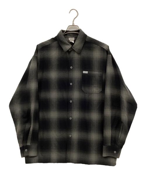 CalTop（キャルトップ）CalTop (キャルトップ) 長袖シャツ ブラック×グレー サイズ:Lの古着・服飾アイテム