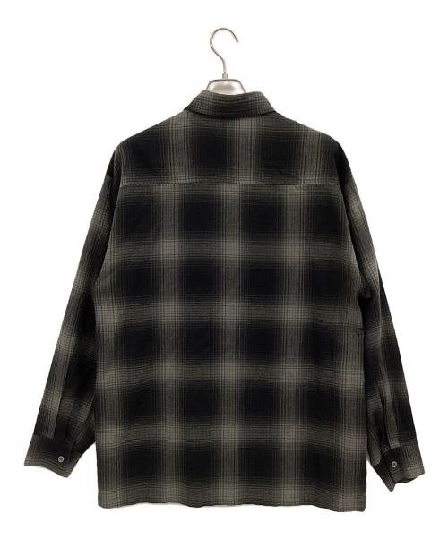 CalTop（キャルトップ）CalTop (キャルトップ) 長袖シャツ ブラック×グレー サイズ:Lの古着・服飾アイテム