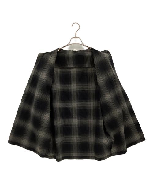 CalTop（キャルトップ）CalTop (キャルトップ) 長袖シャツ ブラック×グレー サイズ:Lの古着・服飾アイテム