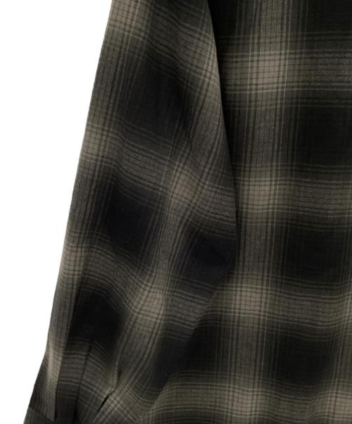 CalTop（キャルトップ）CalTop (キャルトップ) 長袖シャツ ブラック×グレー サイズ:Lの古着・服飾アイテム
