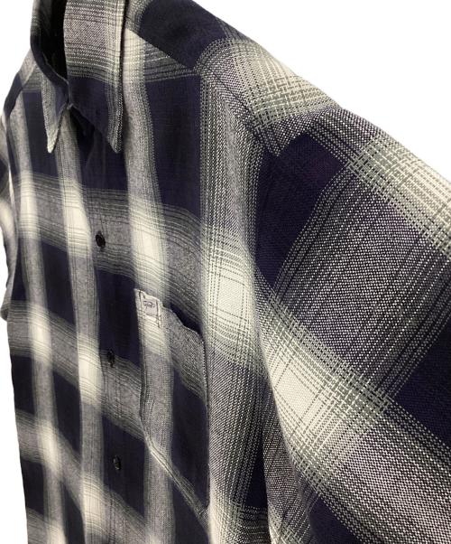 CalTop（キャルトップ）CalTop (キャルトップ) 半袖シャツ ホワイト×ネイビー サイズ:Ｓの古着・服飾アイテム