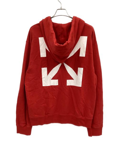 OFFWHITE（オフホワイト）OFFWHITE (オフホワイト) PASCAL PRINT SLIM HOODIE レッド サイズ:XXLの古着・服飾アイテム