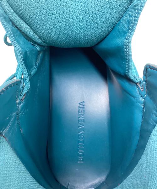 BOTTEGA VENETA（ボッテガベネタ）BOTTEGA VENETA (ボッテガベネタ) パドルボンバーナイロンブーツ エメラルドグリーン サイズ:43の古着・服飾アイテム