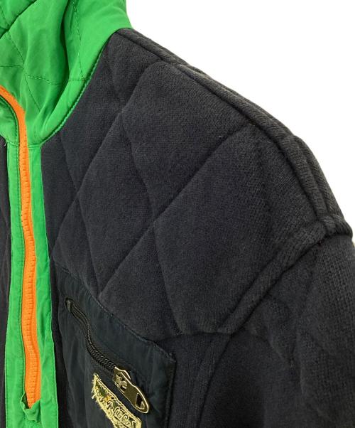 POLO RALPH LAUREN（ポロ・ラルフローレン）POLO RALPH LAUREN (ポロ・ラルフローレン) ハーフジップスウェット ネイビー×グリーン サイズ:Ｓの古着・服飾アイテム