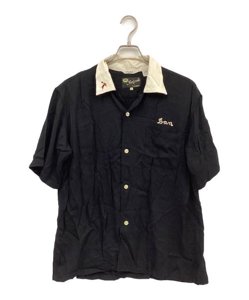 holiday（ホリデー）holiday (ホリデー) レーヨンボーリングシャツ ブラック サイズ:Lの古着・服飾アイテム