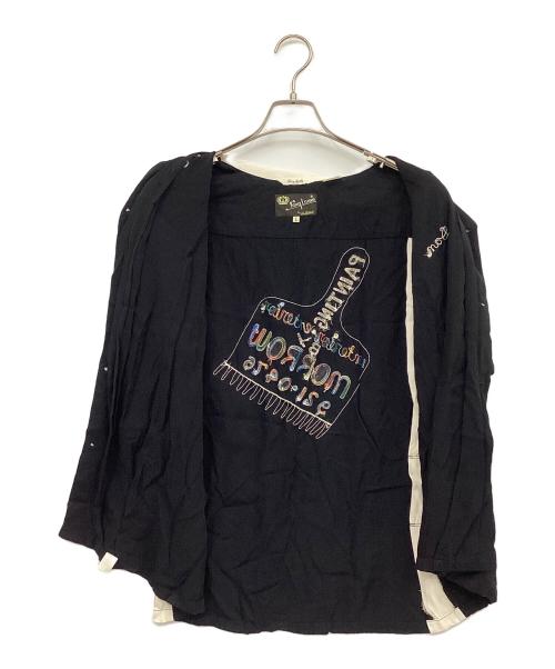 holiday（ホリデー）holiday (ホリデー) レーヨンボーリングシャツ ブラック サイズ:Lの古着・服飾アイテム