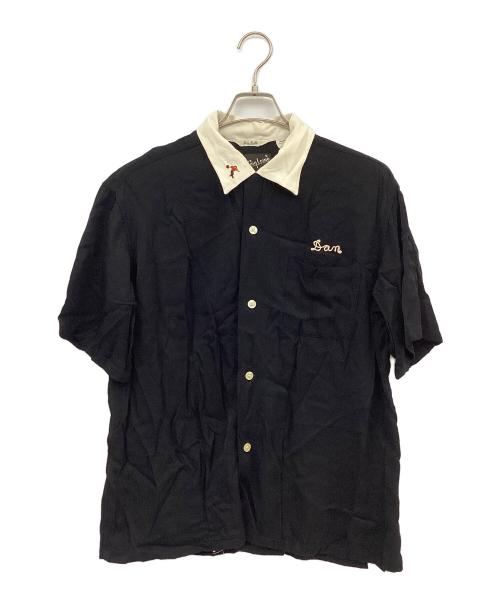 holiday（ホリデー）holiday (ホリデー) レーヨンボーリングシャツ ブラック サイズ:Lの古着・服飾アイテム
