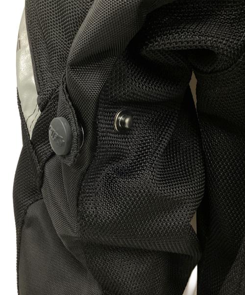 elf（エルフ）elf (エルフ) ライディングジャケット ブラック×ホワイト サイズ:Lの古着・服飾アイテム