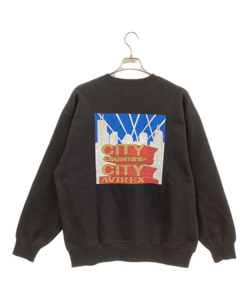 AVIREX（アヴィレックス）AVIREX (アヴィレックス) CITY COUNTRY (シティーカンパニー) スウェット ブラック サイズ:L 未使用品の古着・服飾アイテム