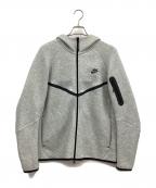 NIKEナイキ）の古着「テックフルジップパーカー」｜グレー×ブラック