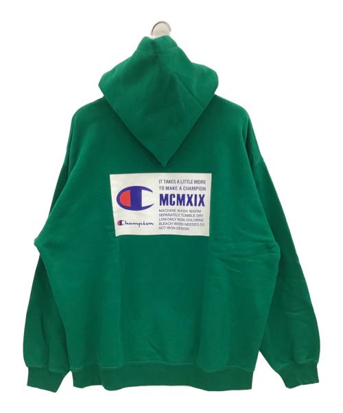 Champion（チャンピオン）Champion (チャンピオン) プルオーバーパーカー グリーン サイズ:XLの古着・服飾アイテム