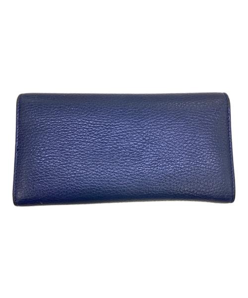 GUCCI（グッチ）GUCCI (グッチ) グッチ/354496/長財布 ネイビーの古着・服飾アイテム