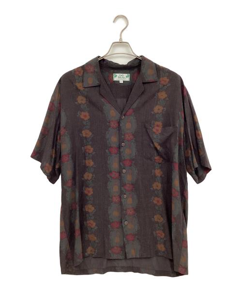 TWO PALMS（トゥーパームス）TWO PALMS (トゥーパームス) 半袖シャツ ブラウン×グリーン サイズ:Lの古着・服飾アイテム