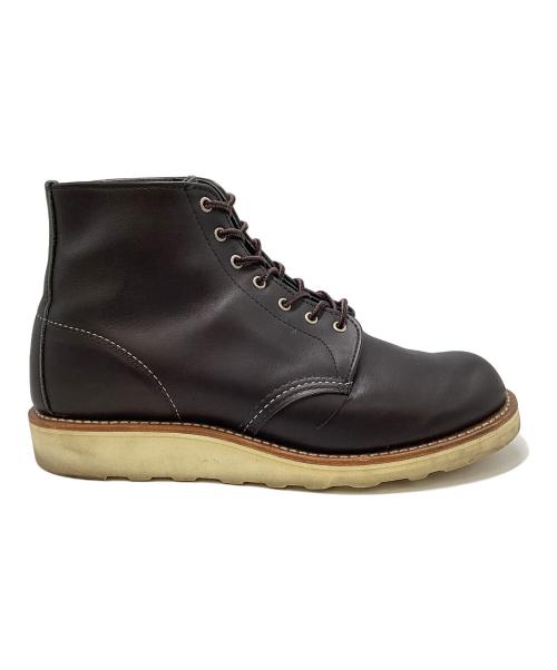 RED WING（レッドウィング）RED WING (レッドウィング) 6インチクラシックラウンド ブラック サイズ:25.5㎝の古着・服飾アイテム