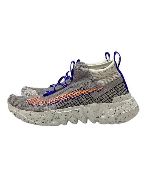 NIKE（ナイキ）NIKE (ナイキ) SPACE HIPPIE 02 グレー×ホワイト サイズ:27㎝の古着・服飾アイテム