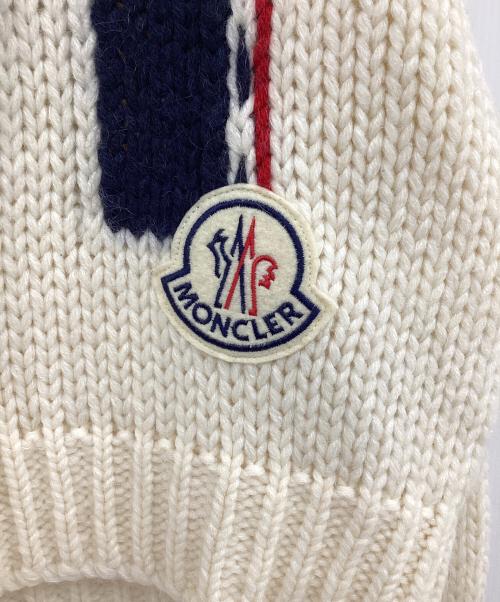 MONCLER（モンクレール）MONCLER (モンクレール) 厚手ニット ホワイト サイズ:Ｓの古着・服飾アイテム