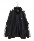 adidasアディダス）の古着「トラックジャケット」｜ブラック×ホワイト