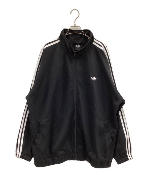 adidas（アディダス）adidas (アディダス) トラックジャケット ブラック×ホワイト サイズ:2XLの古着・服飾アイテム