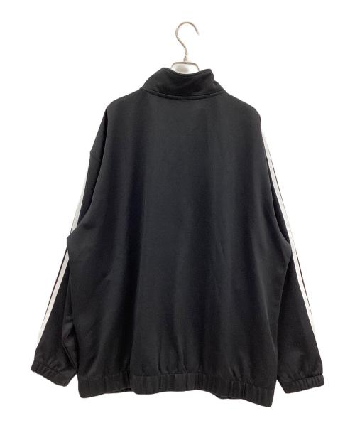 adidas（アディダス）adidas (アディダス) トラックジャケット ブラック×ホワイト サイズ:2XLの古着・服飾アイテム