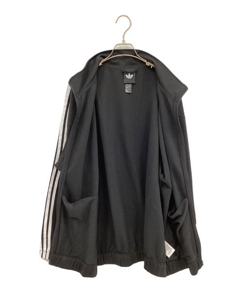 adidas（アディダス）adidas (アディダス) トラックジャケット ブラック×ホワイト サイズ:2XLの古着・服飾アイテム