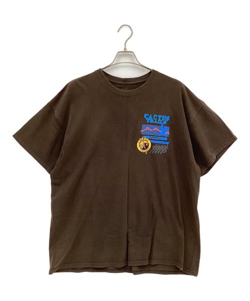 CACTUS（カクタス）CACTUS (カクタス) Travis Scott (トラヴィススコット) 半袖カットソー ブラウン サイズ:XLの古着・服飾アイテム