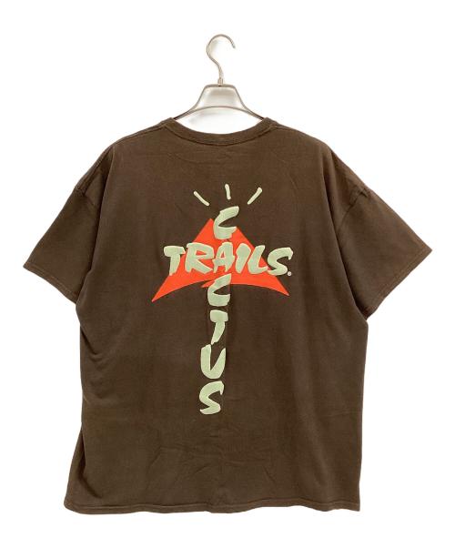 CACTUS（カクタス）CACTUS (カクタス) Travis Scott (トラヴィススコット) 半袖カットソー ブラウン サイズ:XLの古着・服飾アイテム