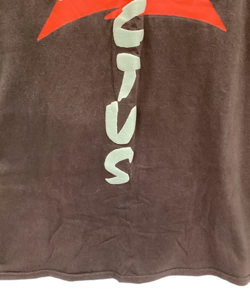 CACTUS（カクタス）CACTUS (カクタス) Travis Scott (トラヴィススコット) 半袖カットソー ブラウン サイズ:XLの古着・服飾アイテム