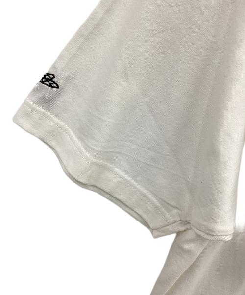 BUILD BUILD（BUILD BUILD）BUILD BUILD (BUILD BUILD) 半袖カットソー ホワイト×ブラック サイズ:Lの古着・服飾アイテム