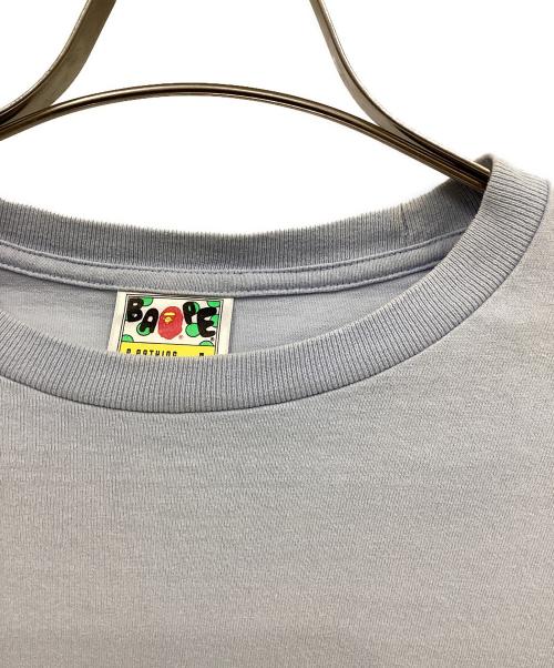 A BATHING APE（アベイシングエイプ）A BATHING APE (アベイシングエイプ) ロングスリーブカットソー ブルー サイズ:Lの古着・服飾アイテム