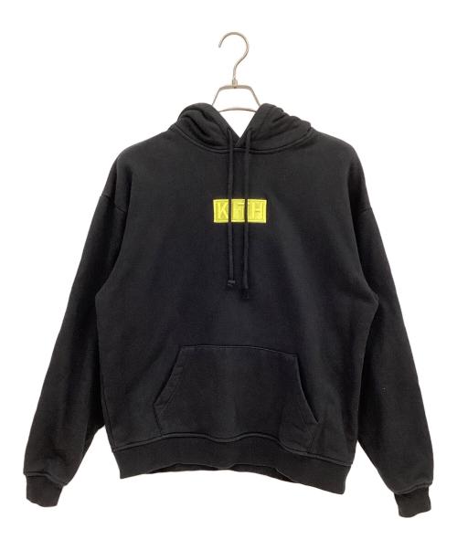 KITH（キス）KITH (キス) プルオーバーパーカー ブラック×イエロー サイズ:Lの古着・服飾アイテム