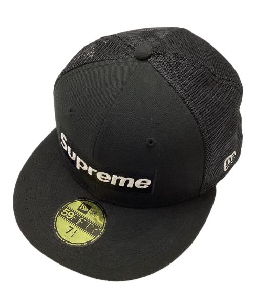 SUPREME（シュプリーム）SUPREME (シュプリーム) New Era (ニューエラ) メッシュキャップ ブラック サイズ:7 3/8(58.7㎝)の古着・服飾アイテム