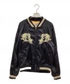 MIKASAミカサ）の古着「スカジャン」｜ブラック×アイボリー