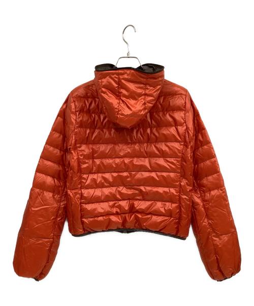 BURBERRY BLUE LABEL（バーバリー ブルー レーベル）BURBERRY BLUE LABEL (バーバリー ブルー レーベル) リバーシブルダウンジャケット オレンジ×ブラウン サイズ:38の古着・服飾アイテム