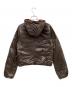 BURBERRY BLUE LABEL (バーバリー ブルー レーベル) リバーシブルダウンジャケット オレンジ×ブラウン サイズ:38：12000円