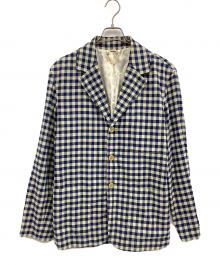 GUCCI（グッチ）の古着「テーラードジャケット」｜ブルー×ベージュ