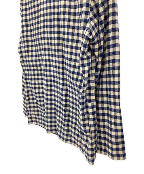 GUCCI（グッチ）GUCCI (グッチ) テーラードジャケット ブルー×ベージュ サイズ:48の古着・服飾アイテム