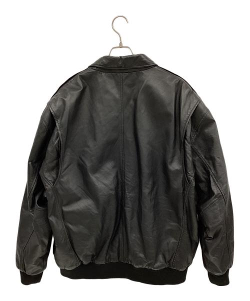 BOEING（ボーイング）BOEING (ボーイング) レザージャケット ブラック サイズ:2XLの古着・服飾アイテム