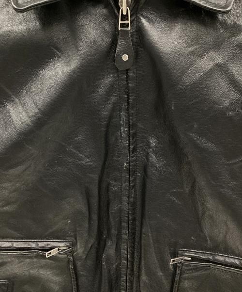 BOEING（ボーイング）BOEING (ボーイング) レザージャケット ブラック サイズ:2XLの古着・服飾アイテム