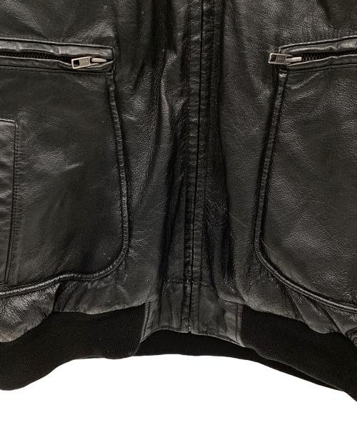 BOEING（ボーイング）BOEING (ボーイング) レザージャケット ブラック サイズ:2XLの古着・服飾アイテム