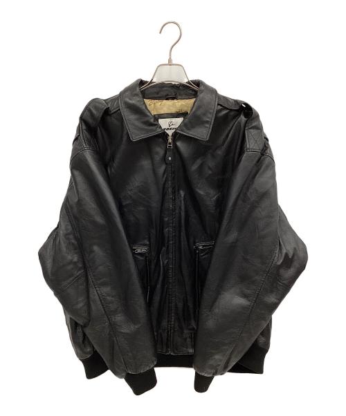 BOEING（ボーイング）BOEING (ボーイング) レザージャケット ブラック サイズ:2XLの古着・服飾アイテム