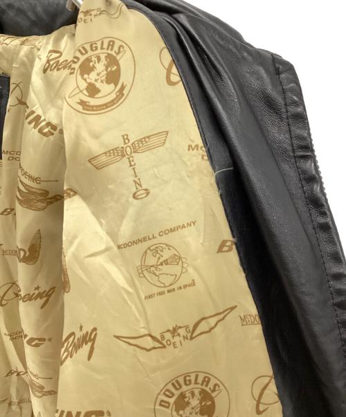 BOEING（ボーイング）BOEING (ボーイング) レザージャケット ブラック サイズ:2XLの古着・服飾アイテム