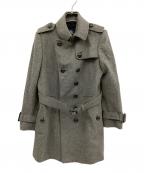 BURBERRYバーバリー）の古着「カシミヤ混コート」｜グレー