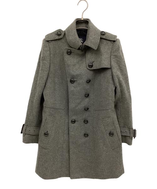 BURBERRY（バーバリー）BURBERRY (バーバリー) カシミヤ混コート グレー サイズ:40の古着・服飾アイテム