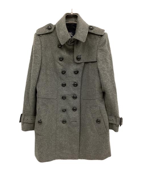 BURBERRY（バーバリー）BURBERRY (バーバリー) カシミヤ混コート グレー サイズ:40の古着・服飾アイテム