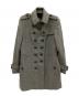 中古・古着 BURBERRY (バーバリー) カシミヤ混コート グレー サイズ:40：9000円