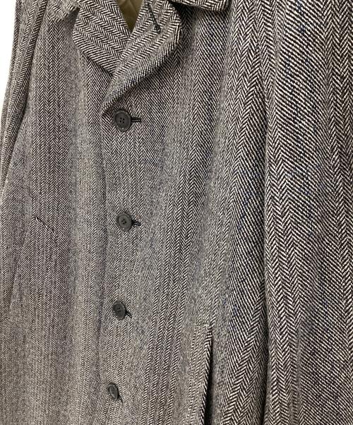 GUCCI（グッチ）GUCCI (グッチ) ロングコート グレー×ホワイト サイズ:48の古着・服飾アイテム